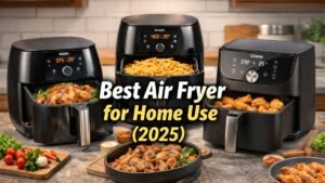 Best air fryer for home use in 2025 showing modern air fryers suitable for everyday cooking