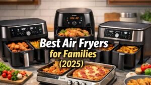 Best air fryers for families in 2025 with large capacity and dual basket designs
