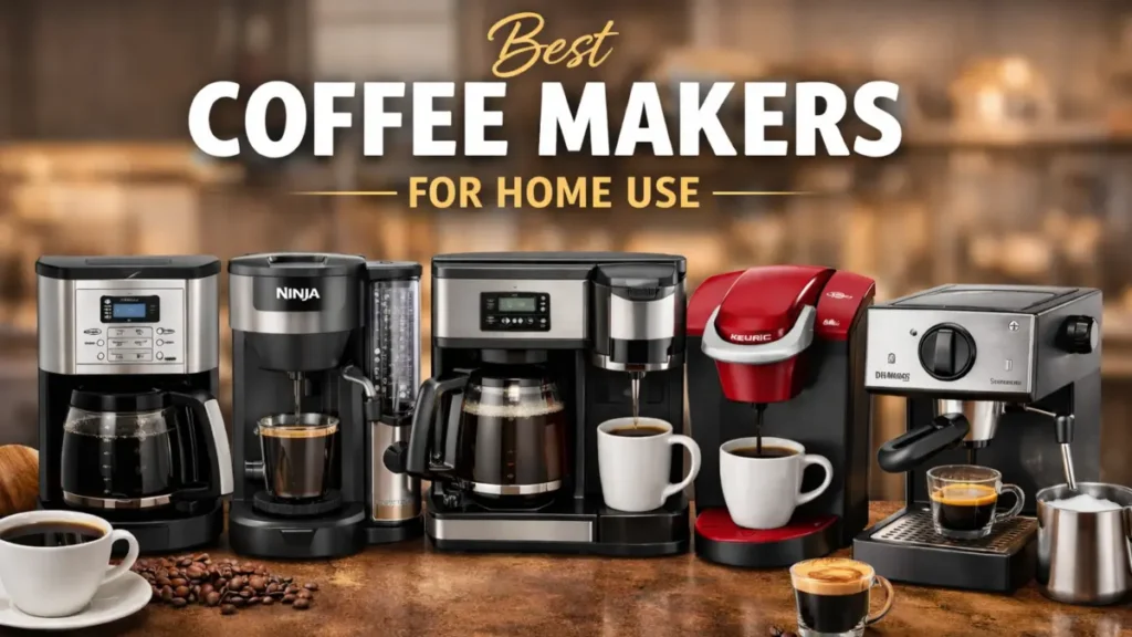 Best coffee makers for home use including drip, single-serve, combo, and espresso machines