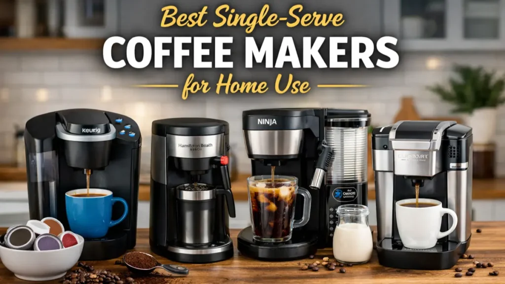 Best single-serve coffee makers for home use including pod-based and no-pod machines